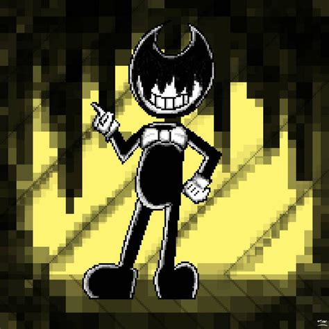 Bendy And The Pixel Machine Demon By Ladrilloqwe Exe On Deviantart