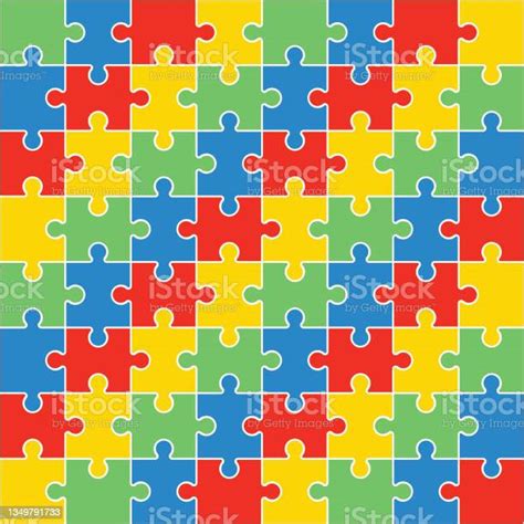 Puzzle Pieces Color Jigsaw Puzzle Piece Jigsaw Puzzle Background Stock
