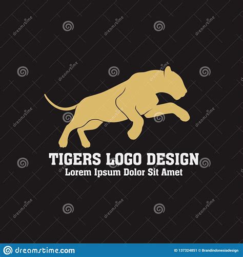 Awesome Tiger Logotype Free Vector Stock Illustration Illustration Of