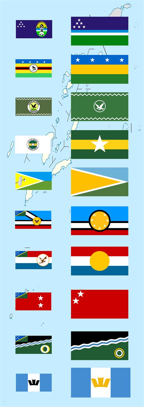 A Redesign For Each Provincial Flag In The Solomon Islands Rvexillology