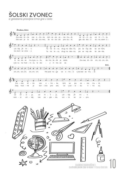 Note Glasbene Dogodivščine Za Otroški Pevski Zbor In Klavir 1 Tiskana