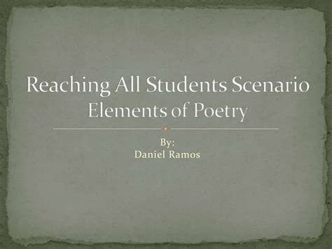 Detailed Lesson Plan Creative Nonfiction Poetry