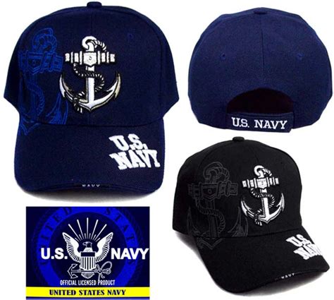 Us Navy Licensed Military Baseball Caps Embroidered 1pc Or 6pc Lot