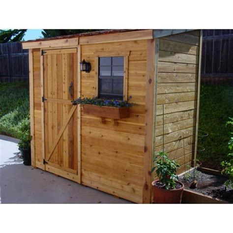 Outdoor Living Today Spacesaver 8 Ft X 4 Ft Western Red Cedar Single