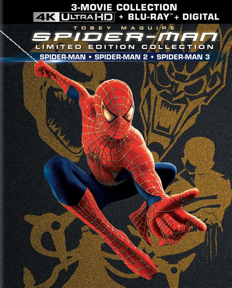 Best Buy Spider Man 1 2 And 3 Tset Limited Edition 4k Ultra Hd