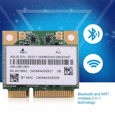 Garosa 24g Bluetooth Wifi 2 In 1 Wireless Card For Mini Pci E Card