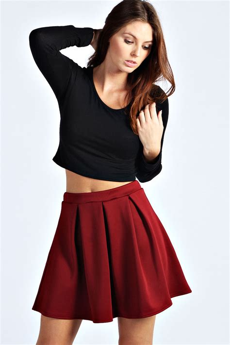 15 ideas and combination of skater skirt outfits