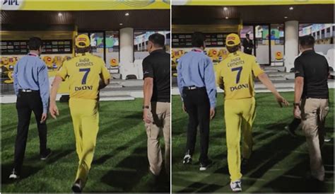 Ipl 2023 Watch Ms Dhoni In Clear Discomfort While Walking After Csk