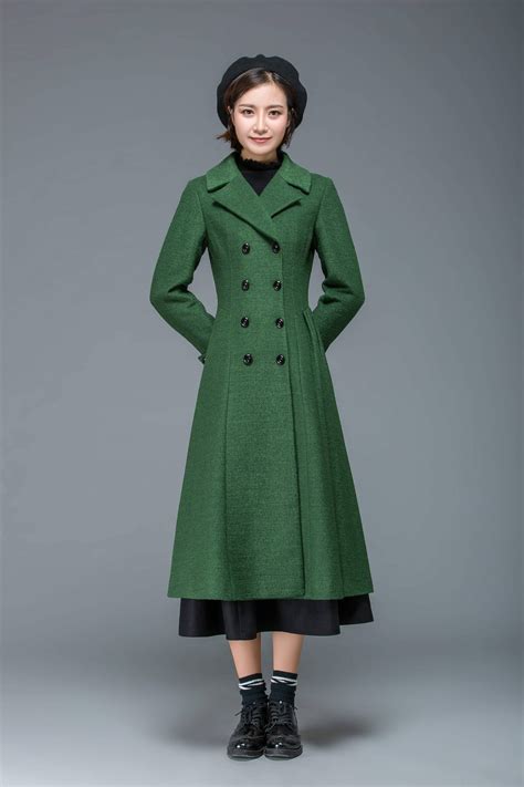 Wool Coat Long Coat Winter Coat Womens Coat Winter Coat Etsy