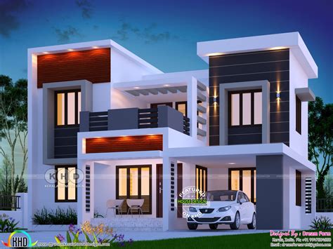 Awesome Looking Modern 1700 Sq Ft Home Design Kerala Home Design And