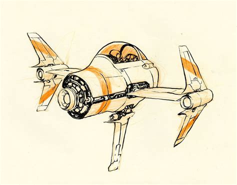 Little Spaceship Spaceship Drawing Robot Concept Art Spaceship Art