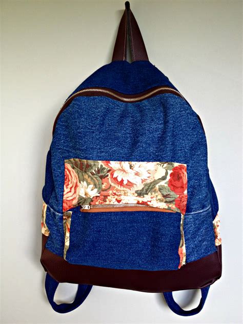 Denim Backpack Using Upcycled Jeans Sewing Projects
