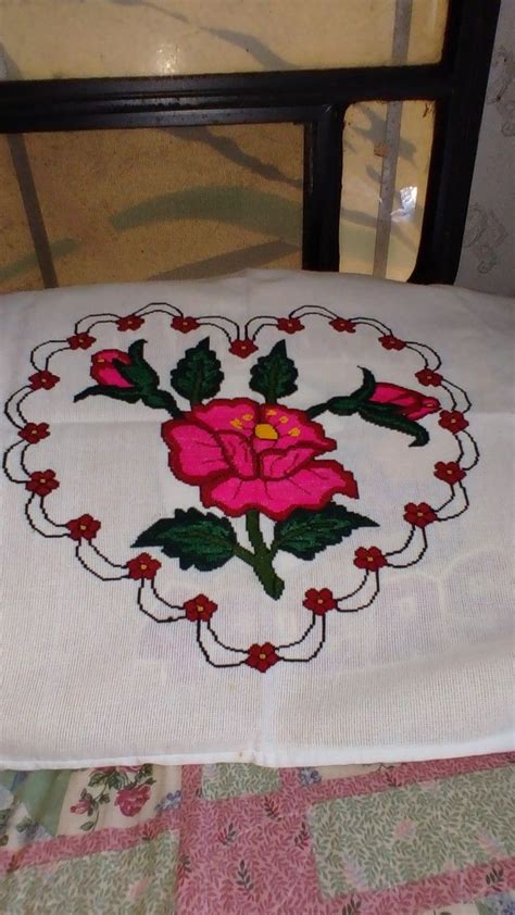 Cross Stitch Rose Esther Marquise Hand Embroidery Quilts Blanket