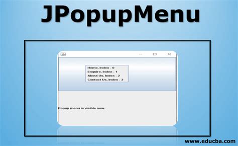 Java Popup Menu Jpopupmenu Swing Example Gambaran