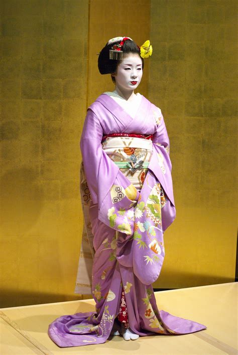 Japanese Maiko Kimono Furisode Kyoto Japan Kyoto Japan Japanese Kimono