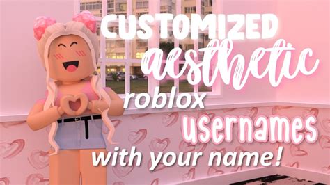 Players can select any available username of their choice upon creating an account and can later change it for 1,000 robux. AESTHETIC Roblox USERNAMES with YOUR NAME - YouTube