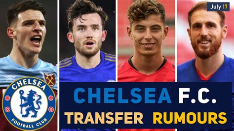 Transfer News Chelsea Transfer News And Rumours With Update Youtube