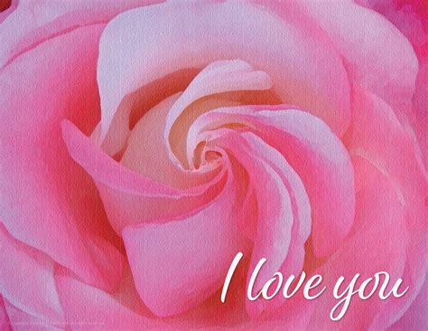 Pink Swirl I Love You Ecard Store