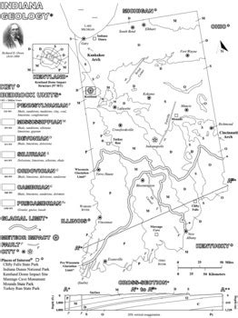 Indiana Geology Coloring Page By Mr Mcneely Tpt