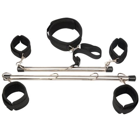 Buy Adult Hand Leg Cuffs Ankle Wrist Restraints Stainless Steel Pipe Bondage