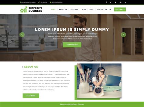 Free Corporate Business Wordpress Theme Blogwings