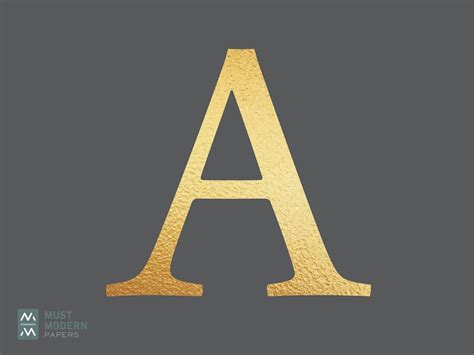 Classic Gold Foil Alphabet Gold Clipart Gold Font Clipart Etsy