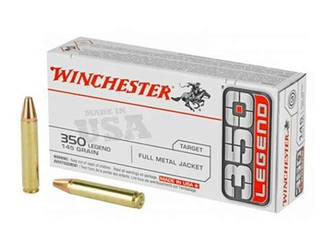 Winchester Ammunition 350 Legend 145 Grain Full Metal Jacket 20