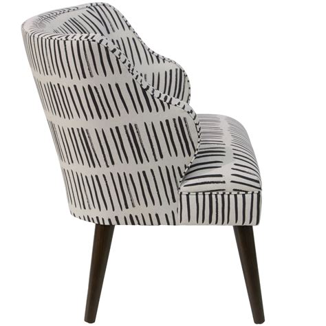 Modern Black And White Accent Chair Danyell Mayberry