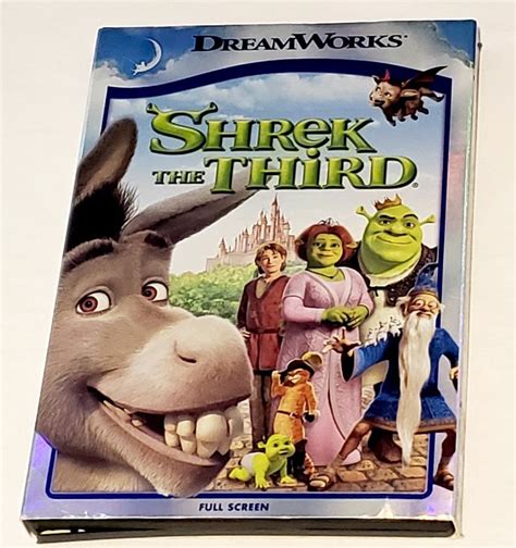 Shrek The Third Dvd 2007 Full Screen Version Pg Dreamworks 1hr 30 Min
