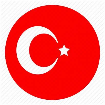 Turkey Country Flag Icon Round Nation Europe