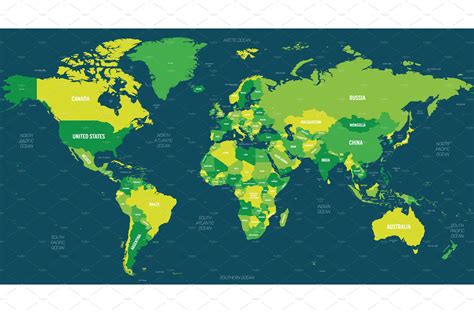 World Map Green Hue Colored On By Petr Polák On Dribbble