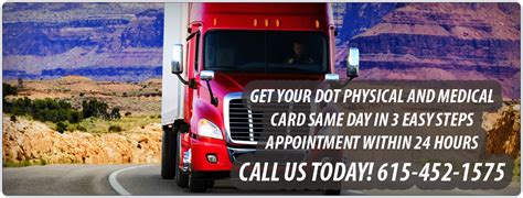 Vehicles used for commercial purposes the federal motor carrier safety administration (fmcsa) regulations require interstate commercial drivers to be medically fit to operate their vehicles. Tennessee CDL and DOT Medical Card Requirements | Same Day DOT Physicals Drug & Alcohol Testing ...