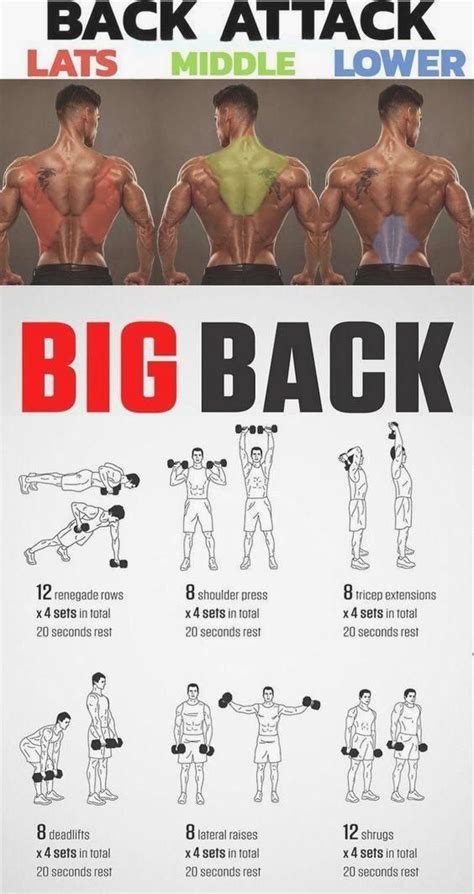 25 › 🔥back Attack And Lats And Middle And Lower In 2020 Home Workout Men