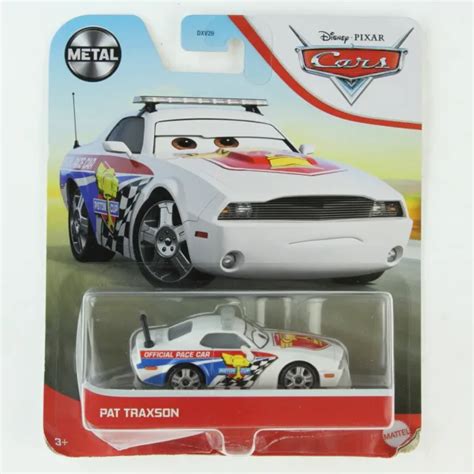 Disney Pixar Cars White Diecast Toy Car Pat Traxson 2021 Metal Series 1
