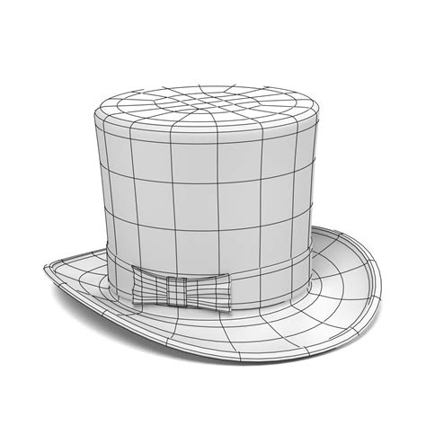 Hat4 Tophat 3d Model 25 3ds Dae Obj Blend Fbx Unknown Free3d