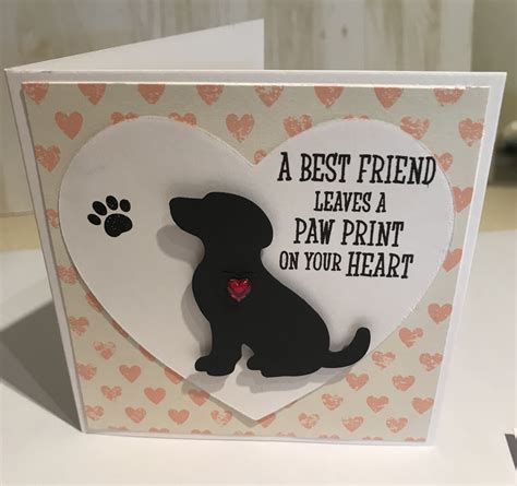 Dog Sympathy Card Using Happy Tails From Stampin Up Sympathy Cards