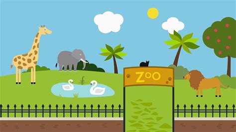 Gambar Kartun Hewan Kebun Binatang Animasi Bergerak Assalamualaikum