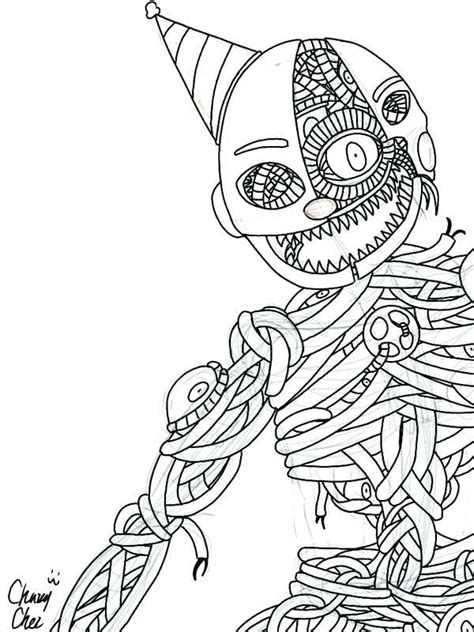 Fnaf Coloring Pages Sister Location Demionnponce