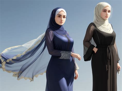 Generator Seni Ai Dari Teks A Woman Wearing A Hijab With Big Boobs