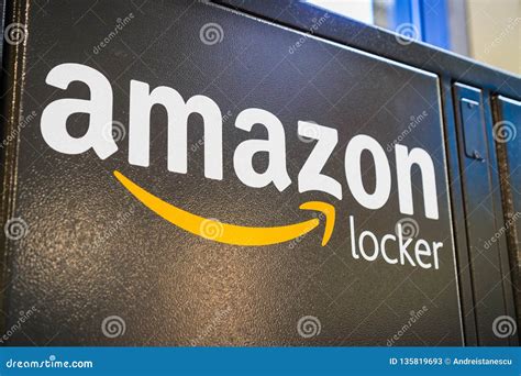 August 2 2018 Los Altos Ca Usa Close Up Of Amazon Logo On One Of