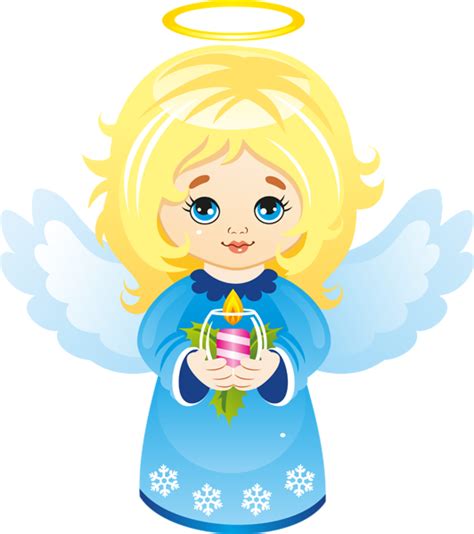 Cute Christmas Angel With Candle Clipart Christmas Angels Cartoon