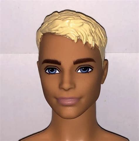 BARBIE FASHIONISTAS MODEL 14 NUDE Ken Doll Molded Blonde Hair Blue