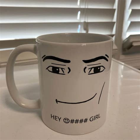 Roblox Man Face Mug Funny Gamer Birthday T Hot Chocolate Etsy