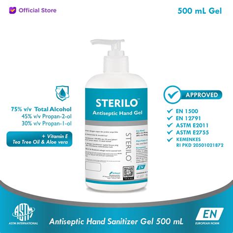 Sterilo Antiseptic Hand Sanitizer Gel 500 mL Medical Grade | Shopee