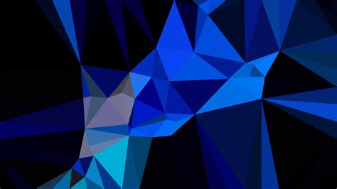 Free Cool Blue Polygon Background Vector