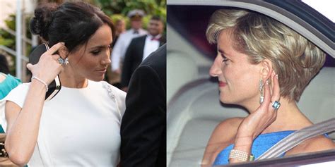 See Meghan Markle In Princess Dianas Aquamarine Cocktail Ring On Royal Tour In Tonga