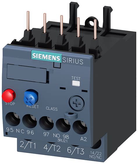 Siemens 3ru21161db0 Sirius Overload Relay 3ru2 Thermal Overload Relay 1nc 1no 2 2 3 2 A