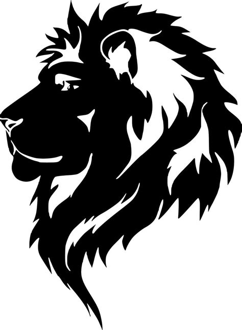 Lion Head Profile Vinyl Sticker Decal Lion Stencil Animal Stencil