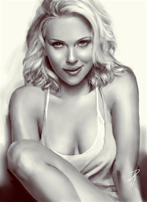Scarlett Johansson Portrait By Takoruone On Deviantart