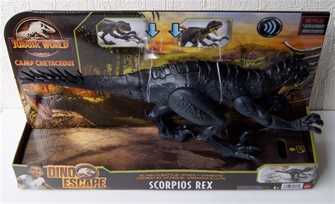 Mattel Jurassic World Dino Escape Slash´n Bat Scorpios Rex Envío Gratis